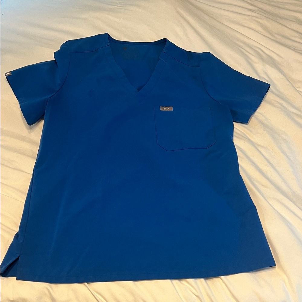 FIGS Women’s Royla Blue Catarina Scrub Top